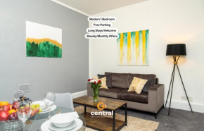 Central Serviced Apartments - 1 Bedroom - Walk Away to Transport Links - Family Neighbourhood - Fully Equipped - Modern - Monthly Stays Welcome - Ideal for Exchange Students or Contractors for Short S